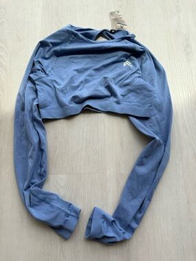Oner Active Blue Cropped Effortless Long Sleeve Top